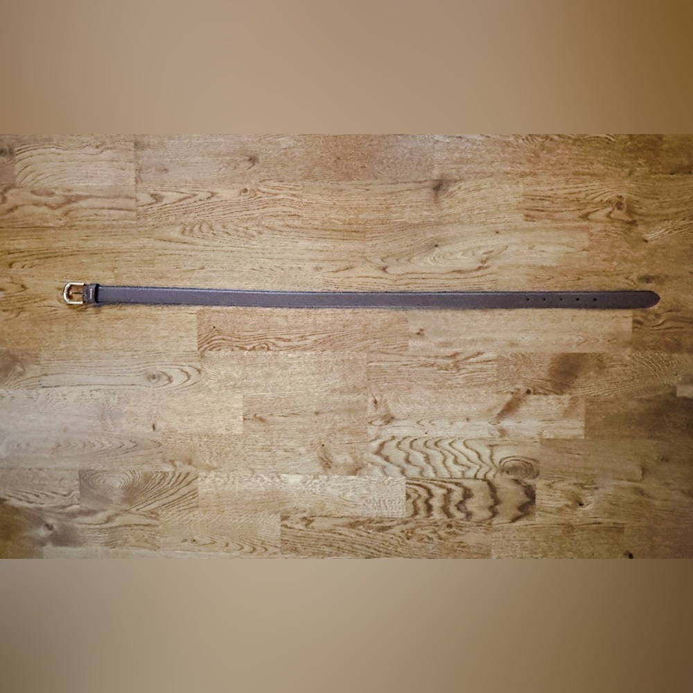 Coach Classic Leather Belt in Brown with Gold Hardware Size S 25mm W - Picture 4 of 8